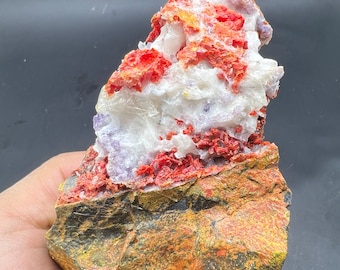 Natural Beautiful golden &red Mineral Specimen   #1018