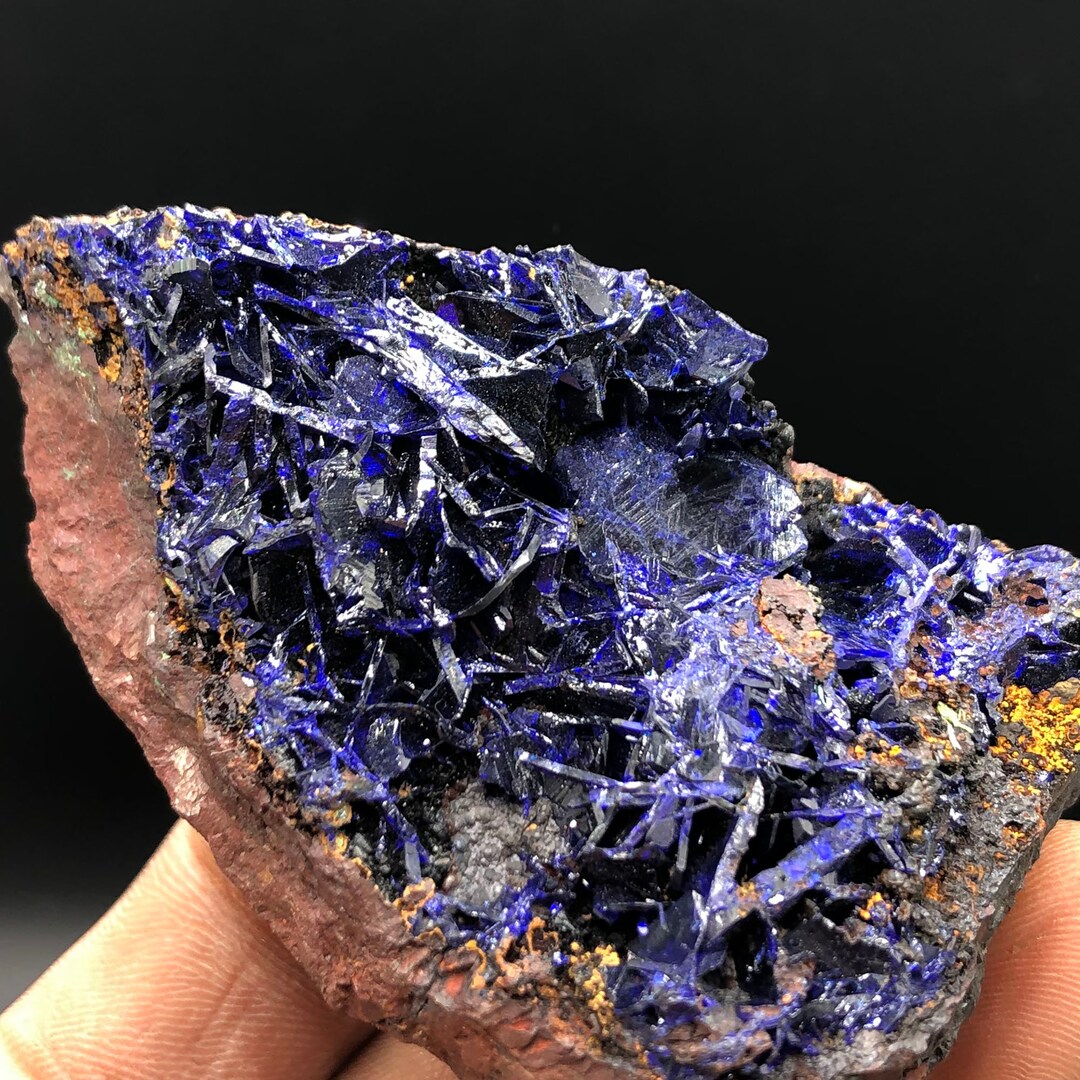 Crystal Azurite,beautiful Natural Big Blue Azurite Crystal Mineral ...