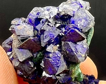 Megacryst azurite,beautiful Natural blue azurite crystal mineral specimens #Q990