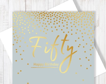 Geburtstagskarte Für Den Schwager – Goldfolie Design – Personalisierbar – Von Old English Co.