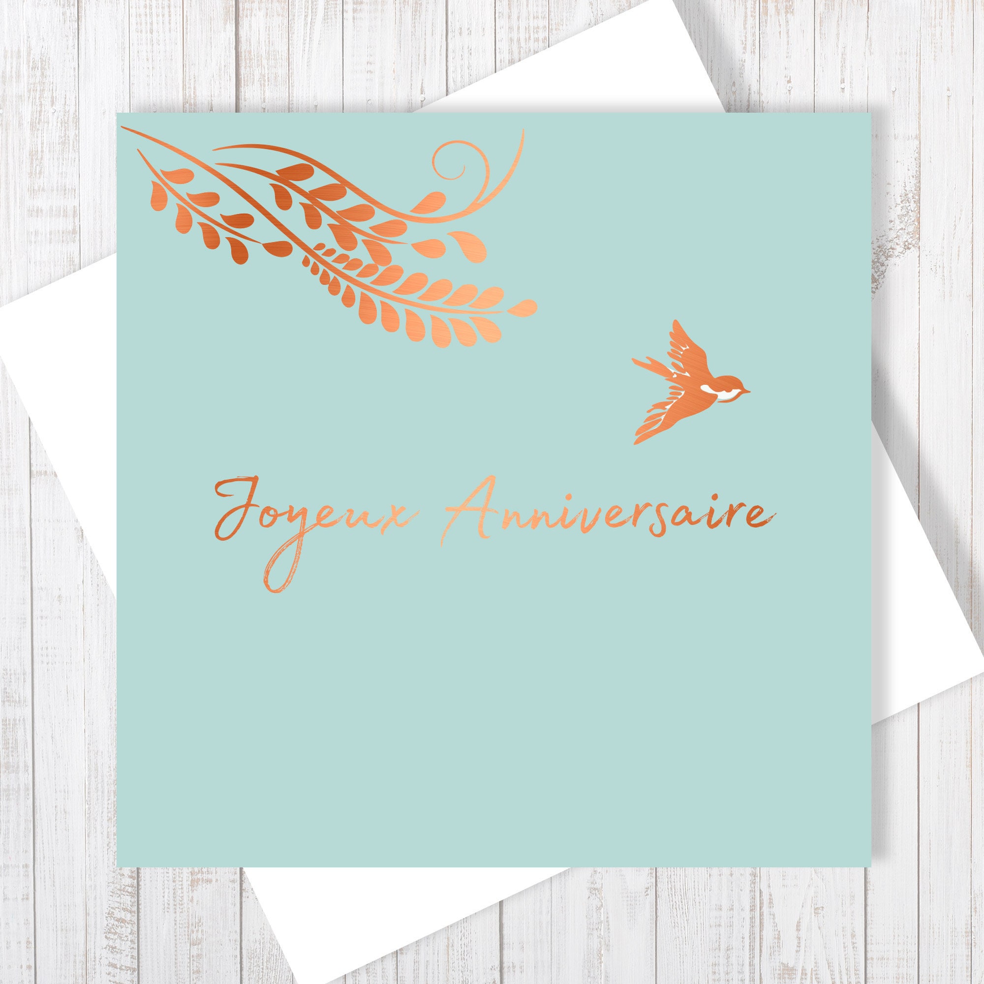 Joyeux Anniversaire French Happy Birthday Card With Copper Etsy Australia Joyeux Anniversaire French Happy Birthday Card With Copper Etsy Australia
