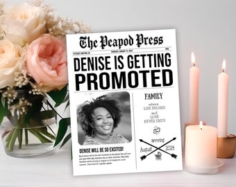 Pregnancy announcement newspaper |