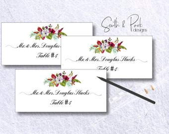 Wedding Place Cards | Summer Tropics Collection | Editable | DIY | Wedding