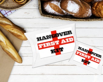 Fun "Hangover First Aid  Kit"  3x2 Label