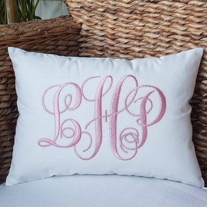 30% OFF Monogram Pillow, Personalized Initial Letter Cushion, Embroidered Pillow, Birthday Gift, Anniversary Gift, Wedding Gift, Couple Gift