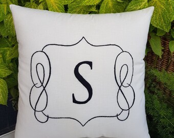 30%SALE Personalized Letter Pillow, Embroidered Name Initials Pillow,Birthday Gift, wedding Gift,Home Decor, Monogram Pillow Kids