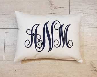 30% OFF Monogram Pillow, Personalized Initial Letter Cushion, Embroidered Pillow, Birthday Gift, Anniversary Gift,wedding Gift