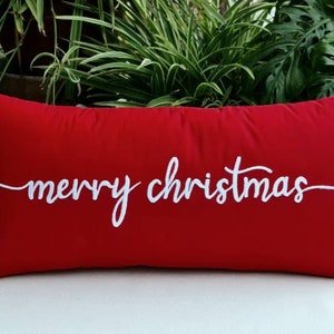 30% OFF, Merry Christmas Pillow, Holiday Decor, Christmas gifts, Rustic Home Decor, Fall Decor, Christmas Decor, Winter Decor, Merry Pillow