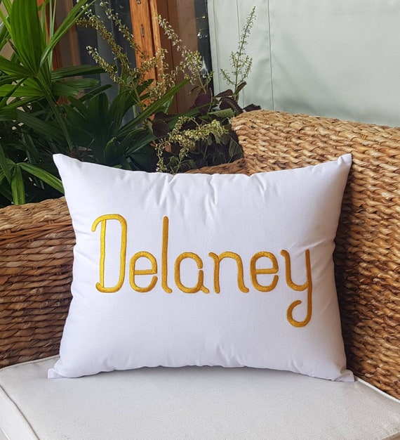 30 OFF Name embroidery PillowCustom Name Pillow Last Etsy