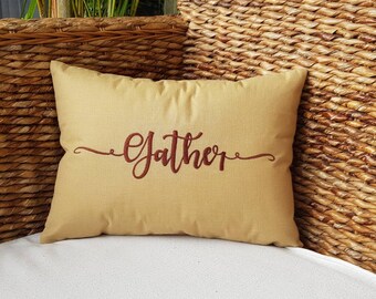 30% OFF Gather Here Pillow,Thanksgiving Pillow, Fall Decor, Party Decor,Home Decor Pillow