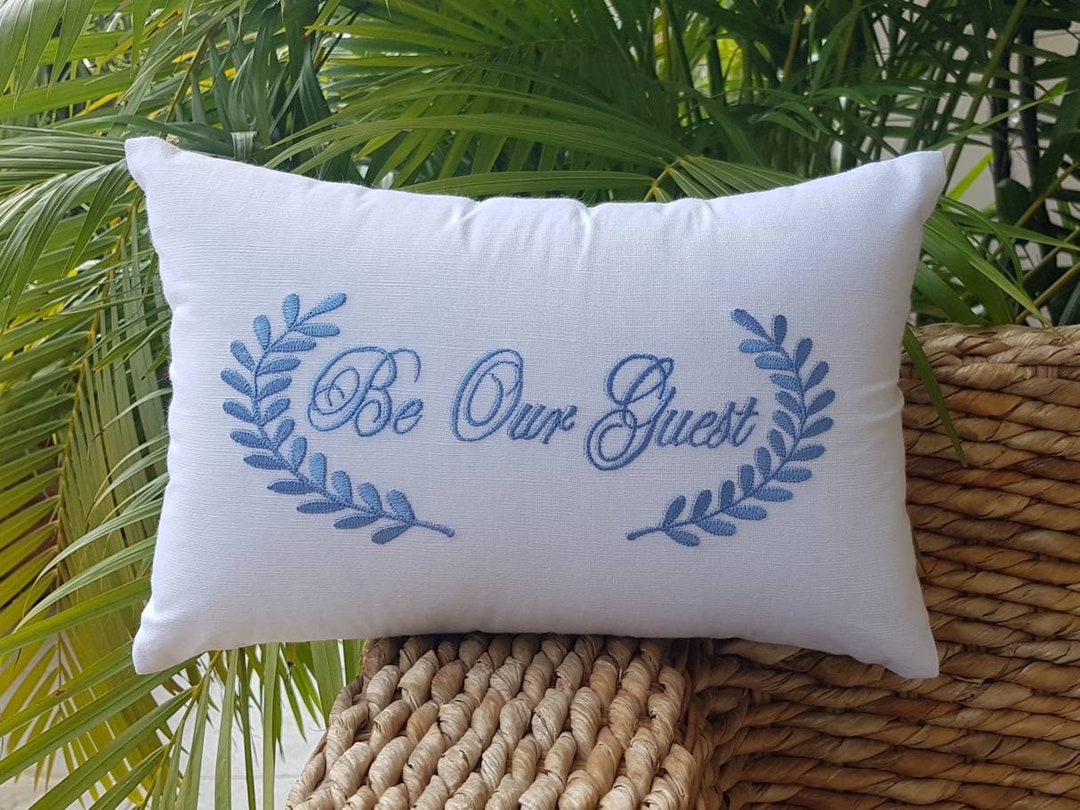 30 OFF, Personalized Name Pillow,custom Name Embroidered Pillow, Last