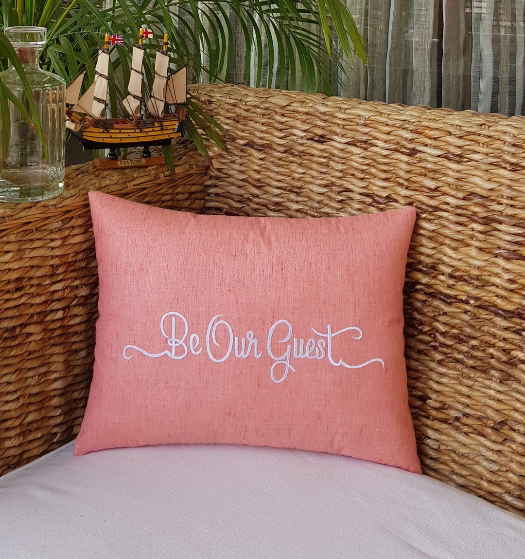 Personalized Be Our Guest Pillow,30 off Guest Room Pillow, Christmas