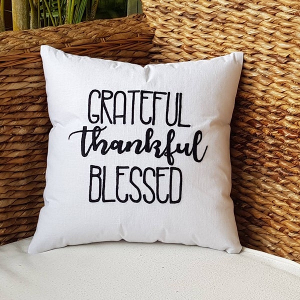 Grateful Pillow Etsy