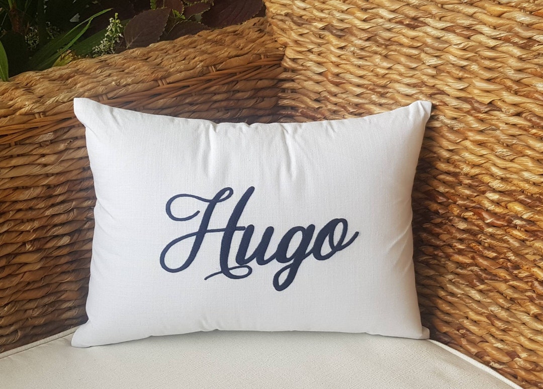 30 OFF, Personalized Name Pillow,custom Name Embroidered Pillow, Last
