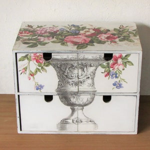 Shabbychic style chest of drawers, pharmacy cabinet, cosmetic storage space