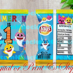 Bolsas de chip de tiburón bebé
