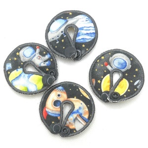 Tubie pad set of 4 | GTube cover | Astronaut and spaceship outer space design