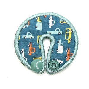 Almohadilla Tubie / Funda GTube / Tela con diseño de vehículos pequeños