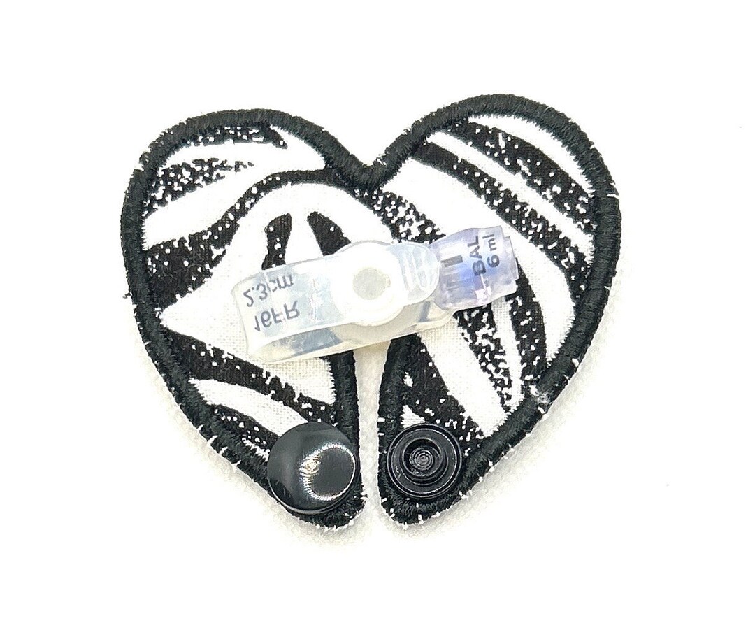 Tubie Pad Heart Shaped Gtube Cover Rare Disease Zebra Etsy