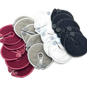 Tubie pad set of 5 | GTube cover | Solid color flannel | Choice of several colors