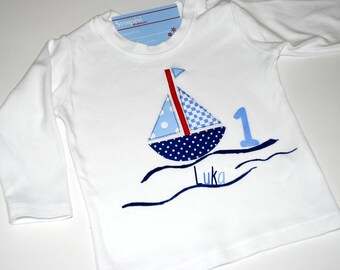 Kinder- Babyshirt SCHIFF AHOI!