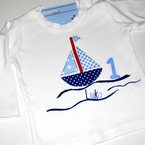 Kinder- Babyshirt SCHIFF AHOI!