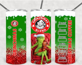 Vasos de sublimación del Grinch