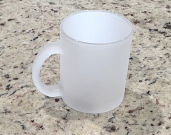 Vasos con diseño esmerilado para sublimación (solo en blanco)