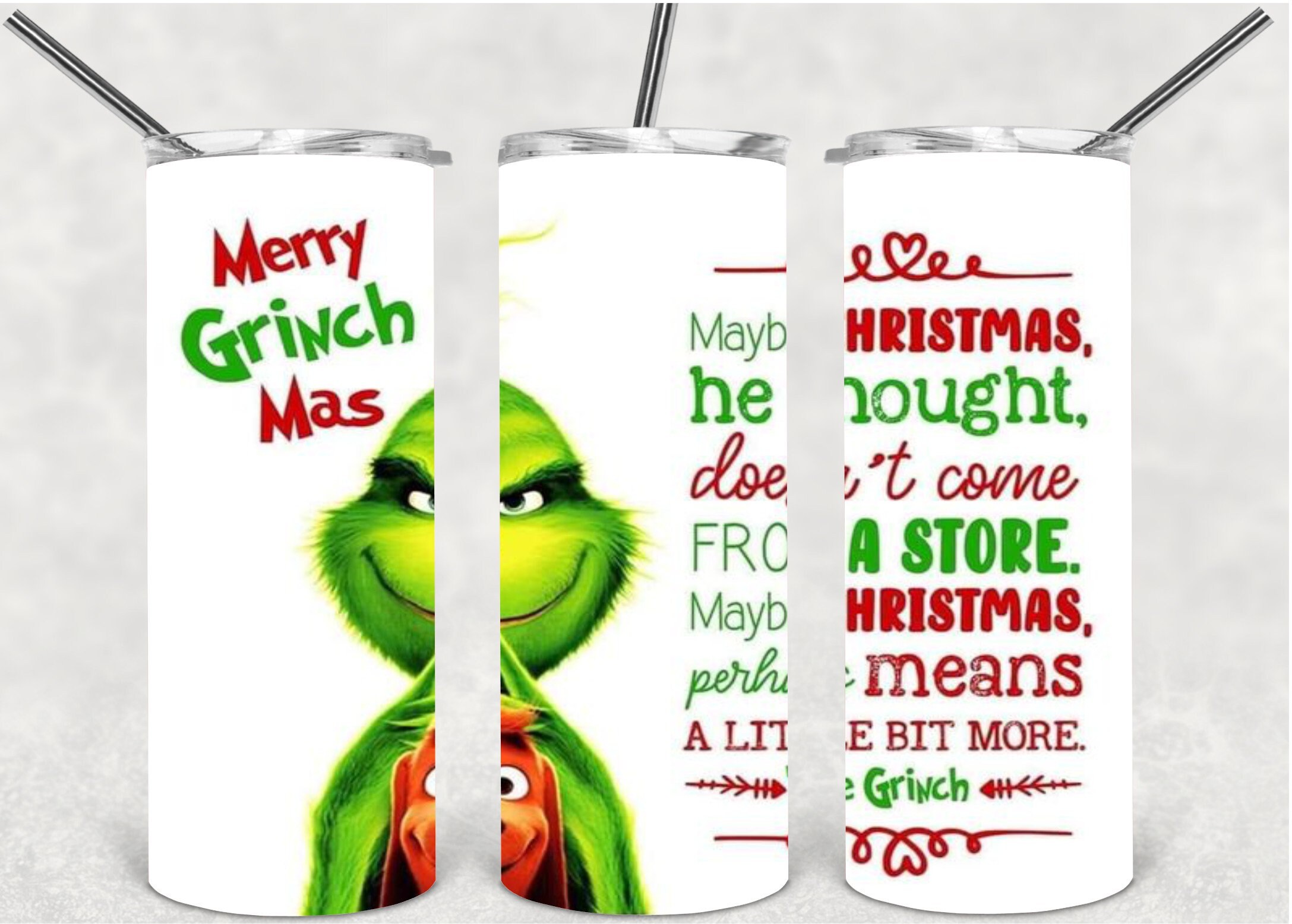 Naughty Nice Grinch Tumbler – Love Creations by Michelle