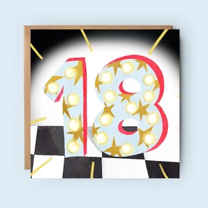18 | Dix-huit | carte d'âge | carte numérique | carte d'anniversaire | Piste de danse | Discothèque | Joyeux anniversaire | Chapeau de fête | Pour lui | pour elle |