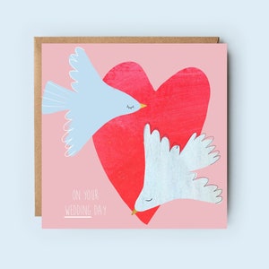 Carte de mariage | Colombes de mariage | Oui | Monsieur et Madame | Mari et femme | Jeunes mariés | Félicitations | Jour du mariage | Couple heureux | Marié