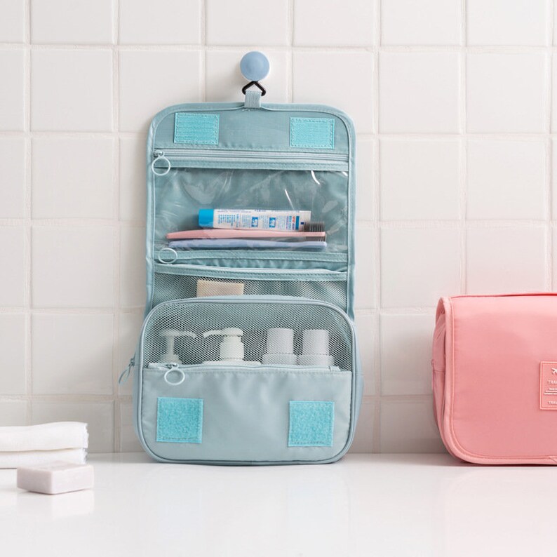 Hanging Portable Travel Makeup Cosmetic Bags Organizer Etsy