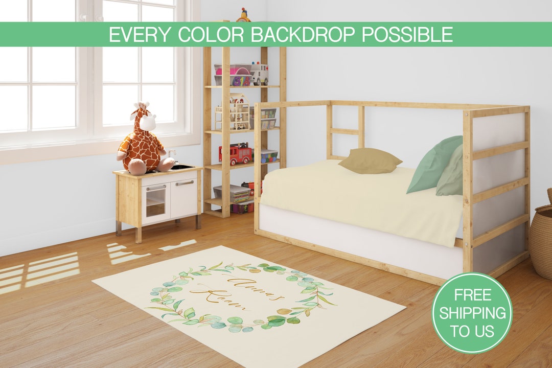 Custom Nursery Carpet Green Nursery Carpet Gift for Child Etsy