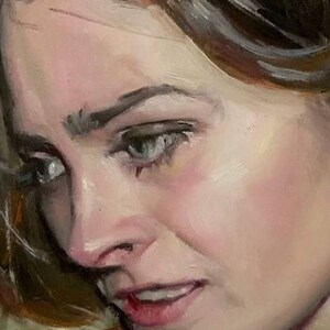 Beautiful Woman Oil Painting Katie in the Woods Hand Painted Portrait image 10