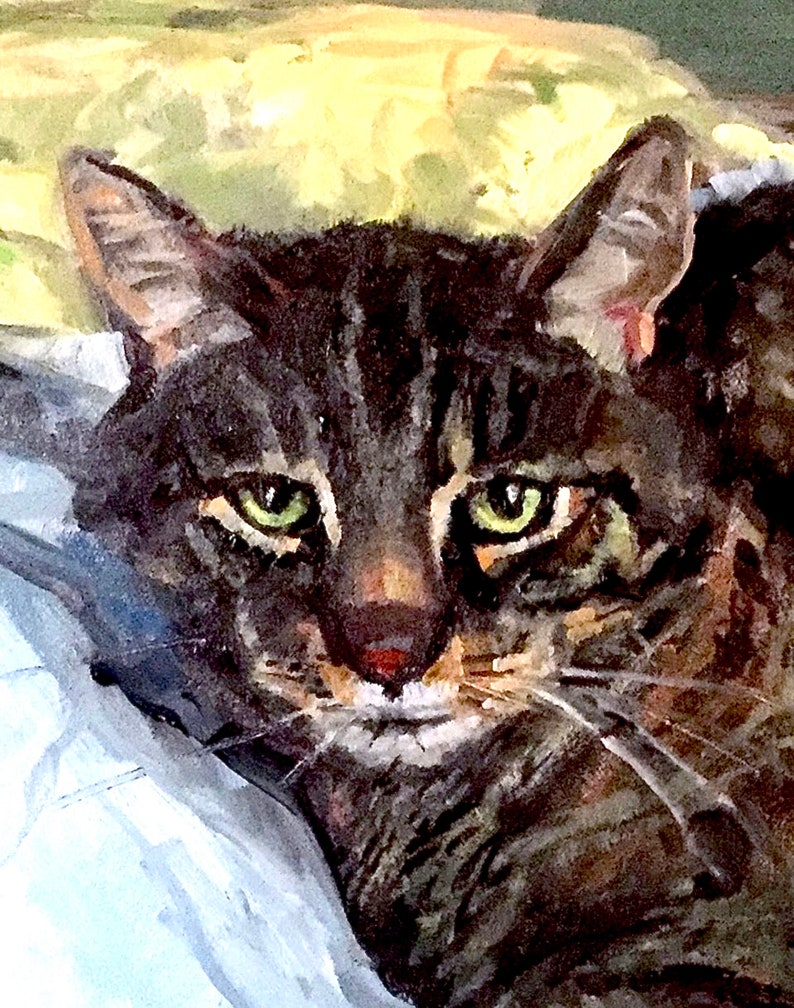 Custom Cat Portrait Painting Hand Painted image 4