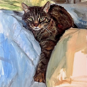 Custom Cat Portrait Painting Hand Painted image 5