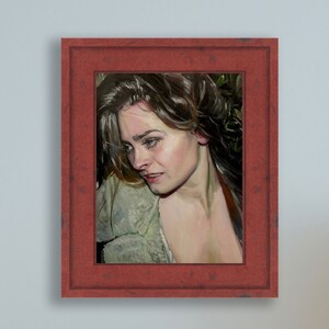 Beautiful Woman Oil Painting Katie in the Woods Hand Painted Portrait image 8