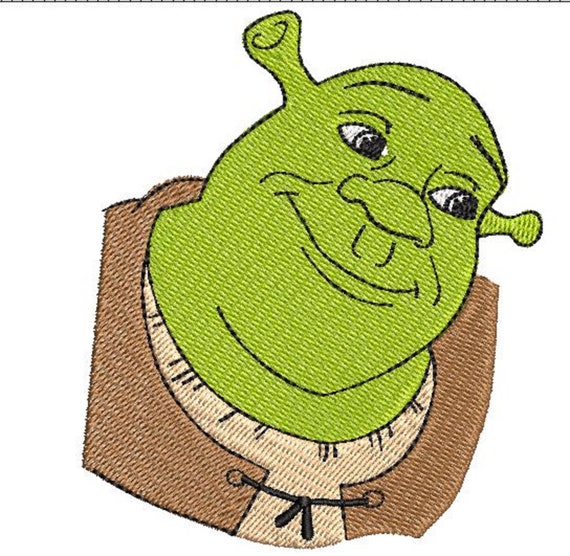 Шрек и Фиона Мультфильм Machine Embroidery Design Shrek and Etsy