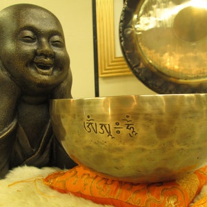POTENTI campane tibetane della luna piena dell&#39;Himalaya da 2 kg fino a 2,7 kg ~ Spedizione gratuita!