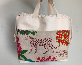 Project bag / handicraft bag "Leo" | Set option | Natural