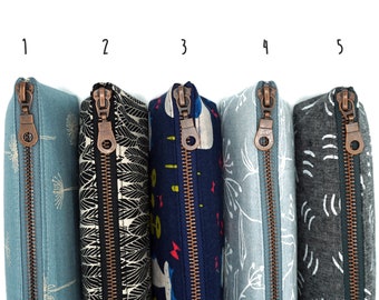 Pencil case/pen case various designs | Metal zipper