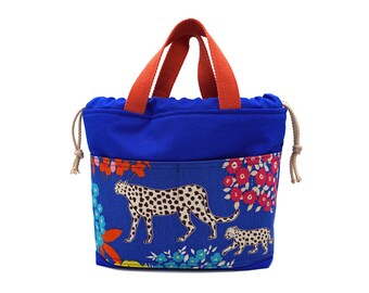 Project bag / handicraft bag "Leo" | Blue