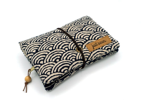 Tabaktasche/Dreherbeutel "Wellen/Seigaiha" | Indigo Tabakbeutel Japanisch