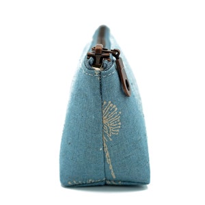 Pencil case/pen case Dandelions light blue Metal zipper image 3