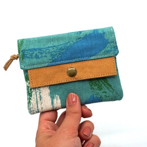 Small wallet "Canvas" | Ocean | vegan