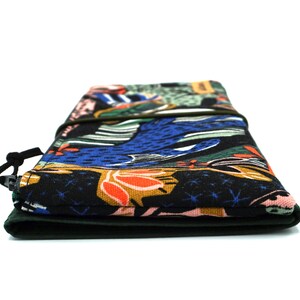 Tool Pouch Needle bag Leo Jungle Oilskin Black image 5