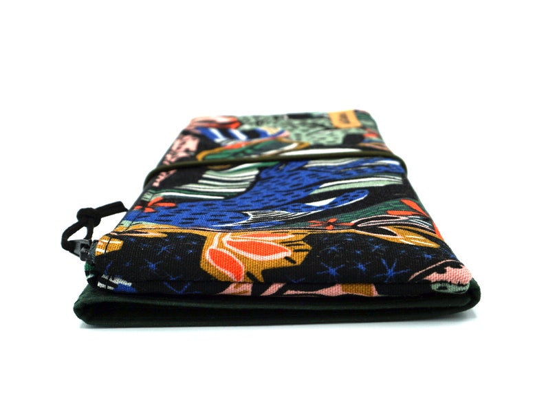 Tool Pouch Needle bag Leo Jungle Oilskin Black image 5