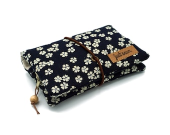 Tobacco bag/roller bag "Sakura" | cherry blossoms | Indigo | Japanese tobacco pouch