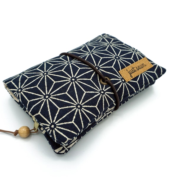 Tobacco pouch/roller pouch "Asanoha" | Indigo tobacco pouch Japanese