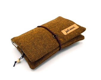 Tobacco bag/roller bag "Essex linen" cinnamon | vegan